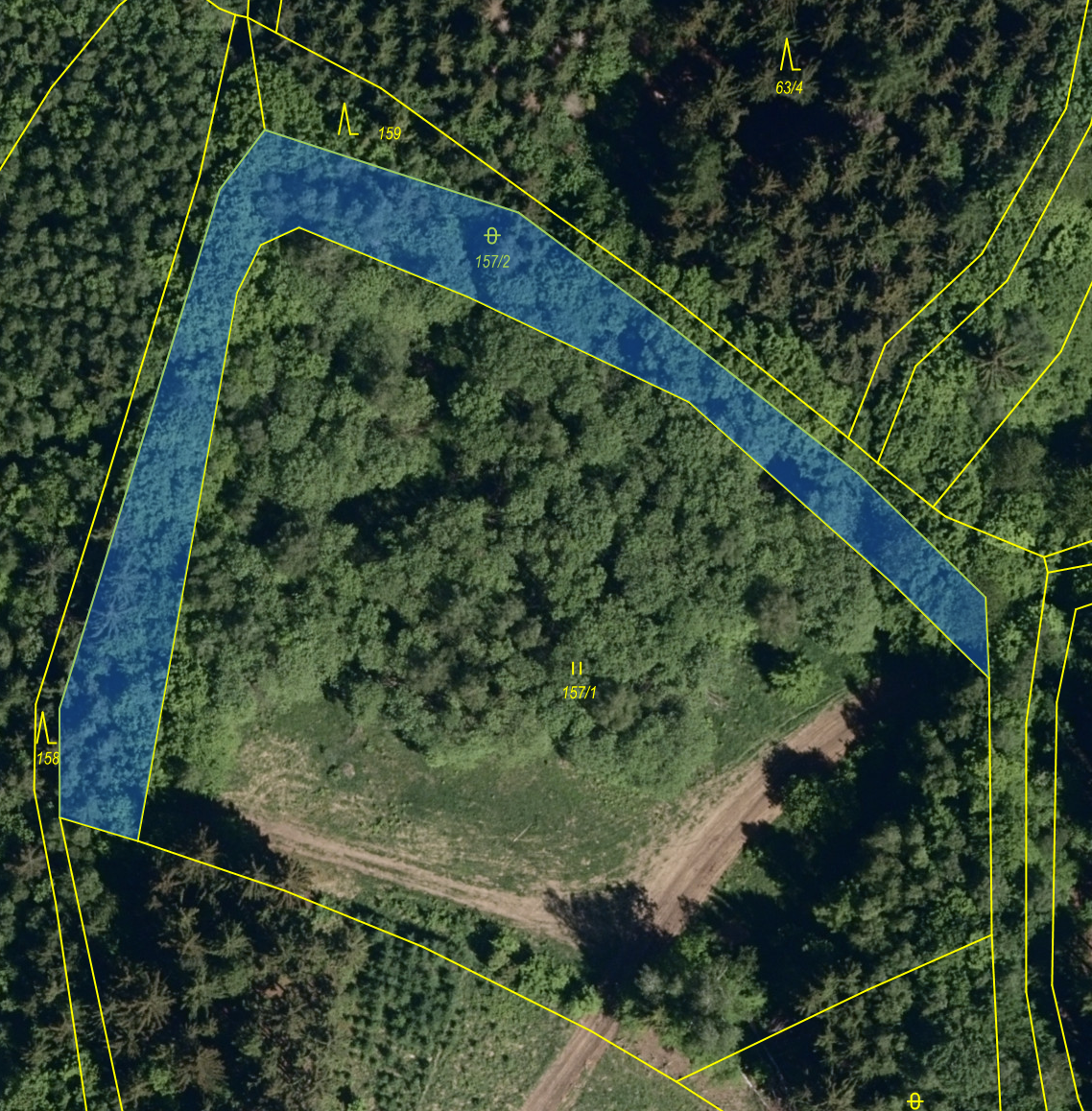 trvalý travní porost parcela 157/1 výměra 7915m2, ostatní pl