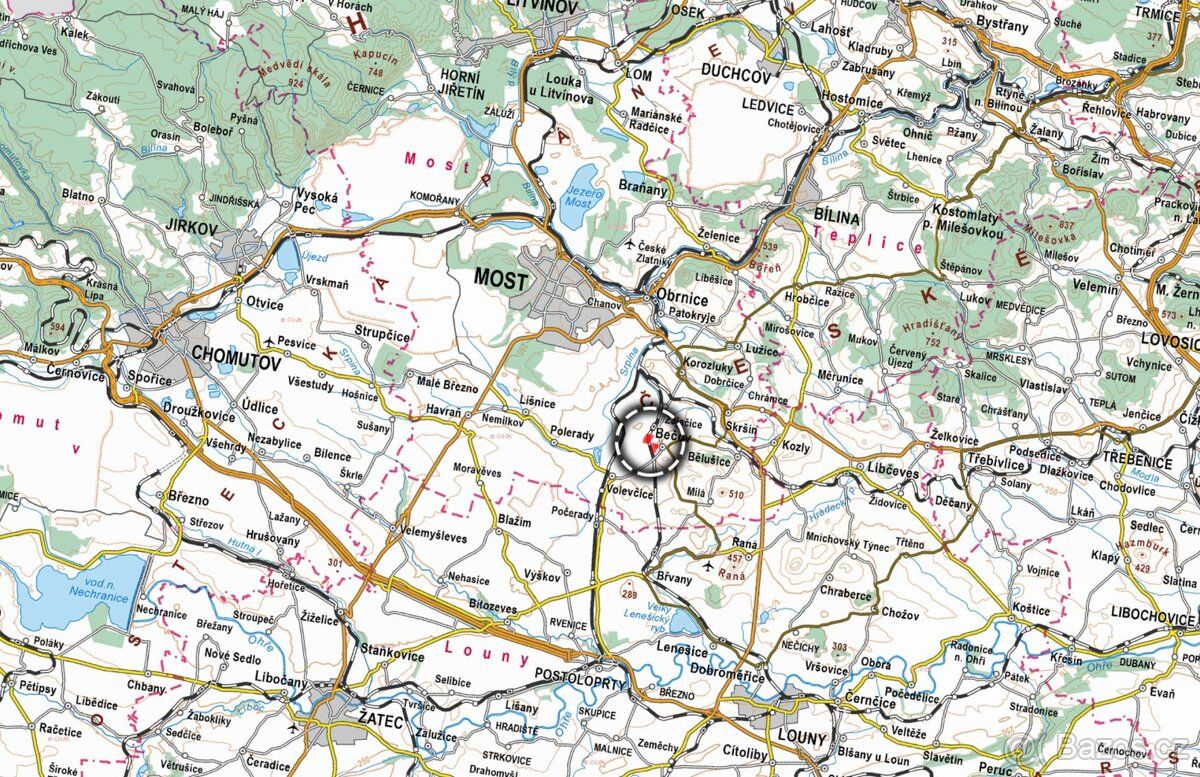 V katastrálním území Bečov u Mostu (Bečov) v okrese Most nab