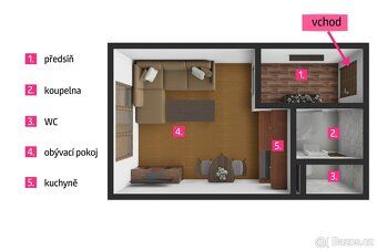 Ev.č. 00361 Nabízíme k prodeji garsonku o výměře 20 m² ve 4.