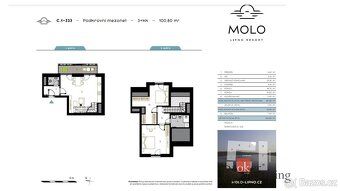 Prodej nádherného mezonetového apartmánu 3+kk v projektu Mol