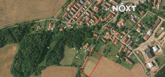 Investiční stavební pozemek 4 087 m² – Milostín | až 4 rodin