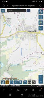 Orná půda v K.Ú. Unhošť parc. číslo 1068/55 1068/54 110,-Kč/