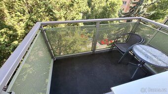 Pronajmu částečně zařízený byt 2+1 s balkonem do parku v Brn