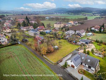 Prodej stavebních pozemků (1358 m²) – Modřišice, okres Semil