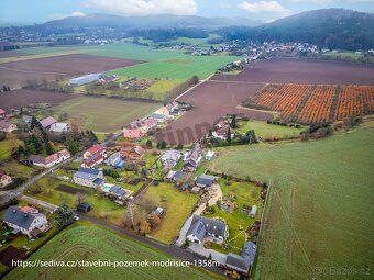 Prodej stavebních pozemků (1358 m²) – Modřišice, okres Semil