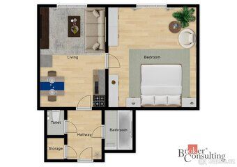 Prodej, byty/2+kk, 47 m2, Hartigova 1741/183, Žižkov, 13000 