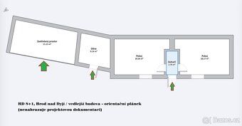 Prodej prostorné chalupy 8+1 v Brodě nad Dyjí -romantika ven