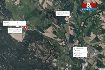 Nabízíme k prodeji pozemek o výměře 994 m² v obci Dolní Krup