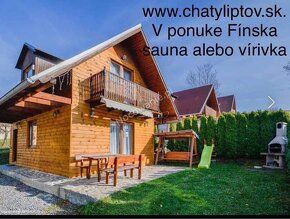 Máme v ponuke 2 troj spálňovej chaty Drevenice 200 metrov od