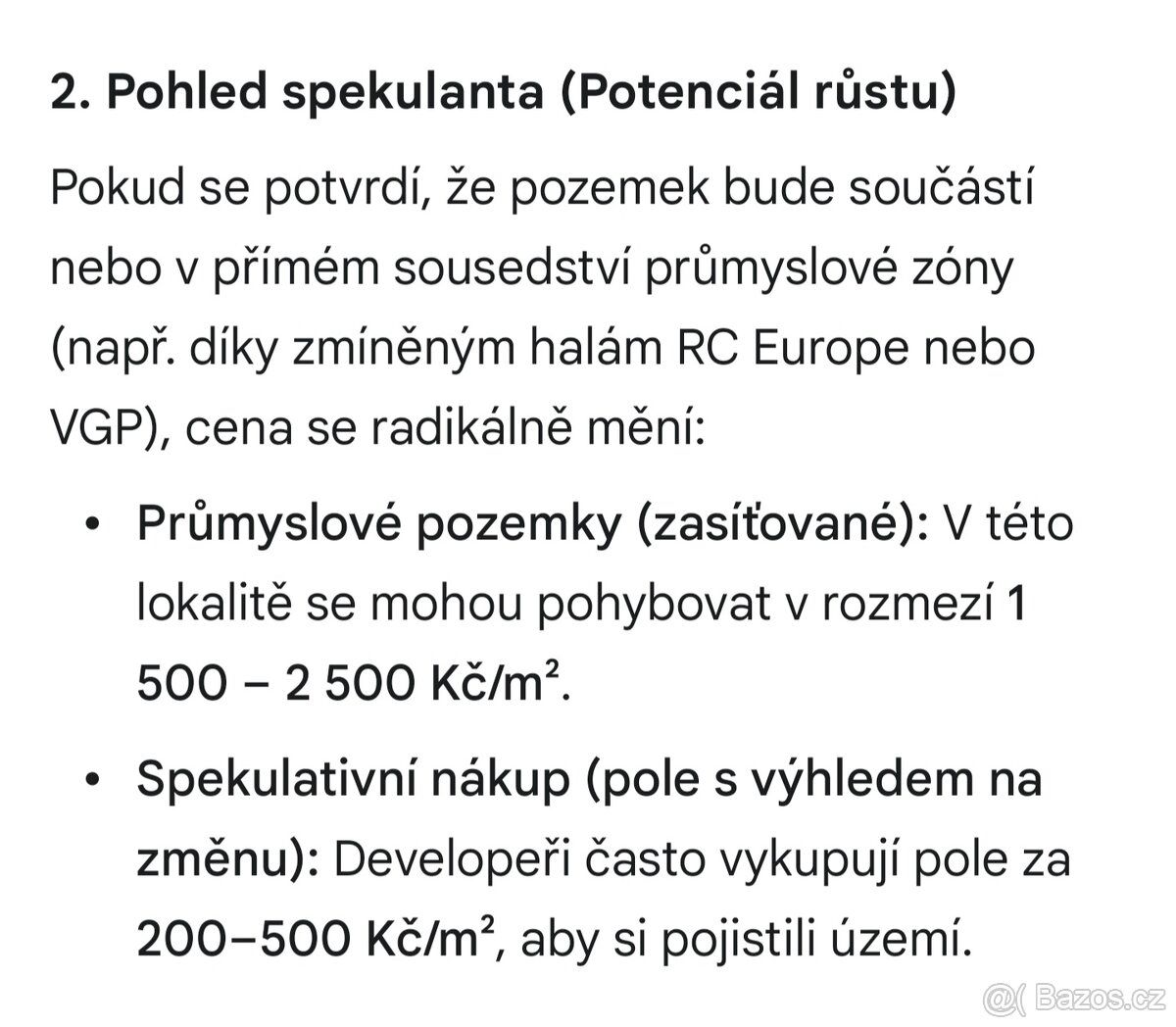 Prodám podíl na lukrativním pozemku. Nyní začíná velká výsta