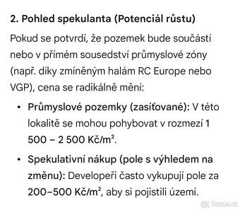 Prodám podíl na lukrativním pozemku. Nyní začíná velká výsta