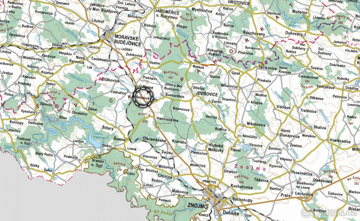 Prodávám stavební pozemek v obci Pavlice (okres Znojmo). Lež