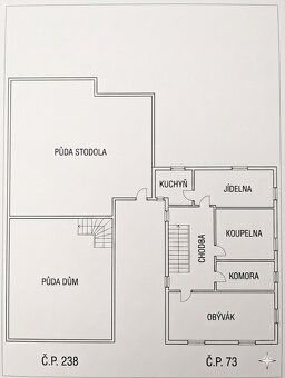 Nabízíme k prodeji jedinečný ucelený komplex dvou rodinných 