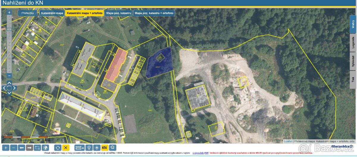 Prodej pozemku o výměře 849m2 v obci Studánka u Aše ,určený 