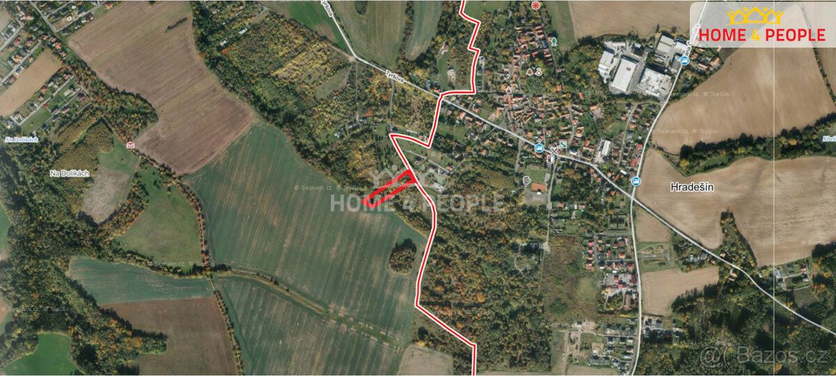 , Zprostředkujeme Vám prodej pozemku v obci Hradešín, Praha 