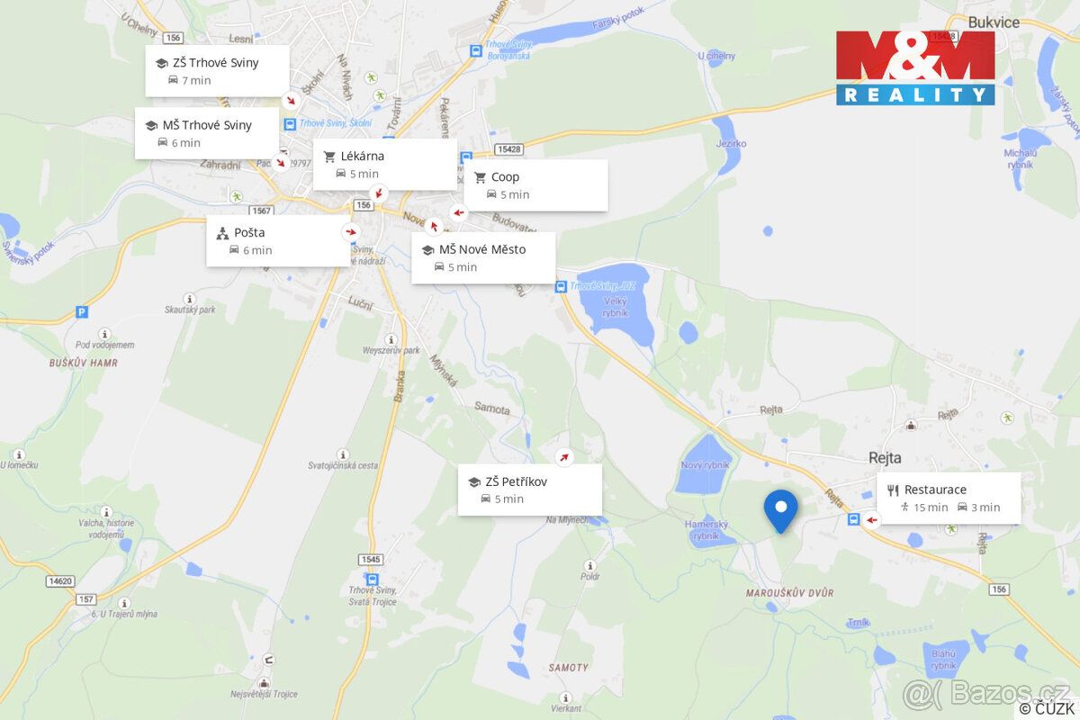 Stavební pozemek v Rejtech u Trhových Svinů – ideální místo 