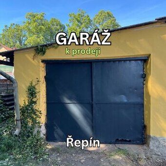 Prodám garáž / sklad / dílnu v obci Řepín u Mělníka. Celková
