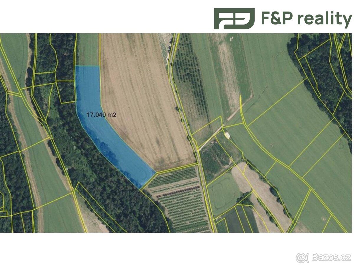 Orná půda - p.č. 417 - 17.040 m2 - p.č. 394/1 - 19.721 m2 U 