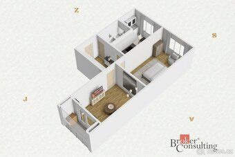 Pronájem, byty/2+1, 61 m2, Vodárenská 794/3, 36010 Karlovy V