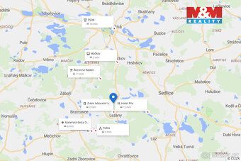 Pozemek 3 556 m² v klidné části obce Čekanice u Blatné v krá