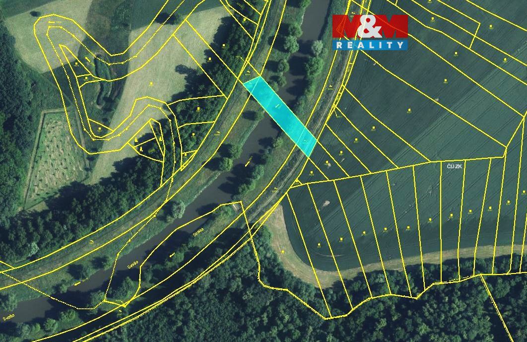 Prodej pozemku o výměře 1476 m2 v katastru obce Uherčice u H