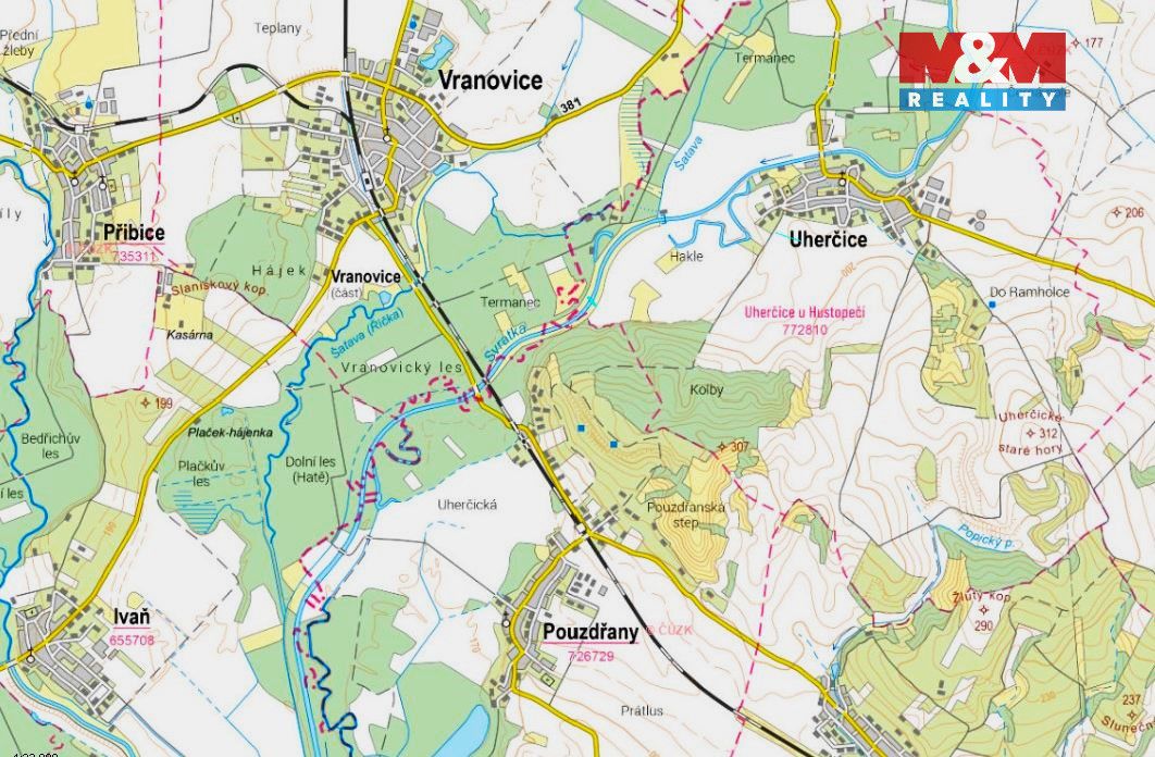 Prodej pozemku o výměře 1476 m2 v katastru obce Uherčice u H