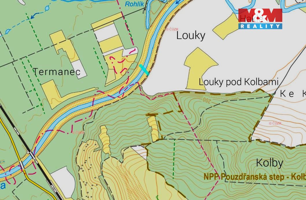 Prodej pozemku o výměře 1476 m2 v katastru obce Uherčice u H