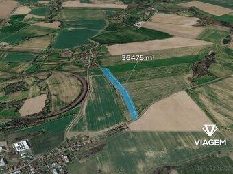 V obci Leškovice jen 5 kilometrů od Habrů je pozemek o velik