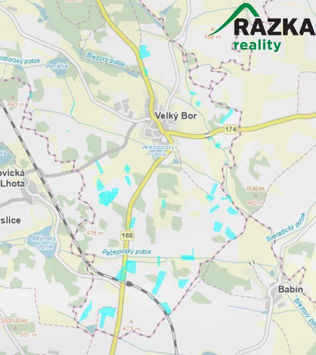 Exkluzivně nabízíme k prodeji soubor pozemků v katastru obce