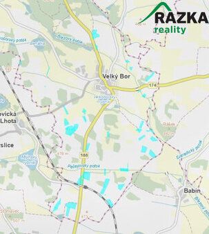 Exkluzivně nabízíme k prodeji soubor pozemků v katastru obce