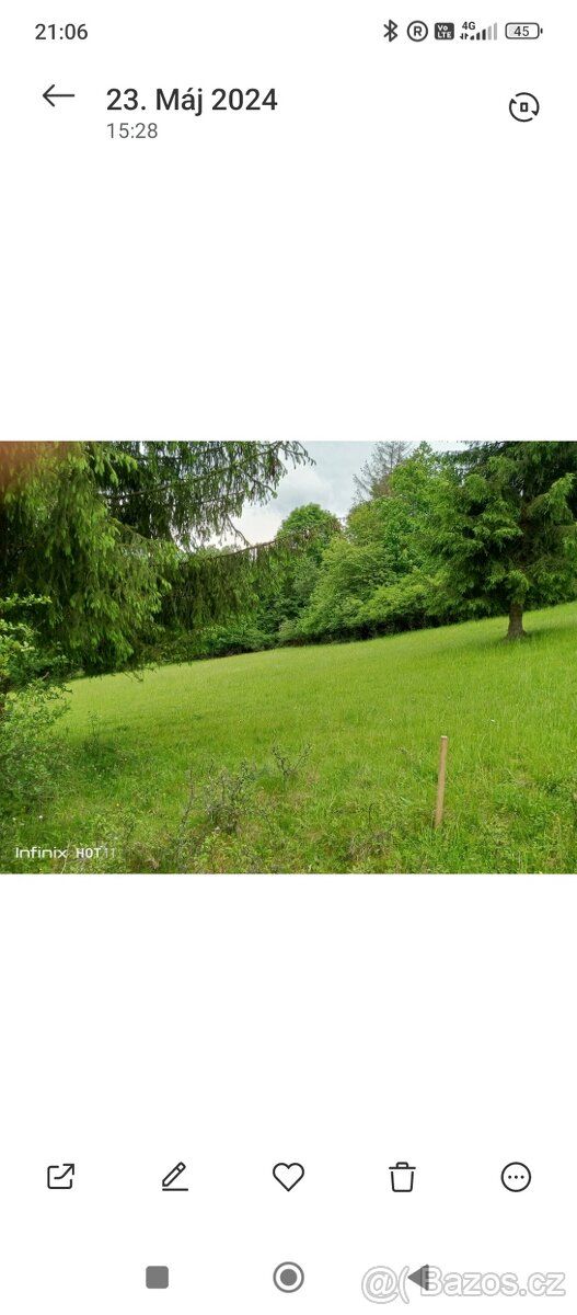 Predam pozemok zložený z dvoch parciel 890m2+515m2 = 1405m2 
