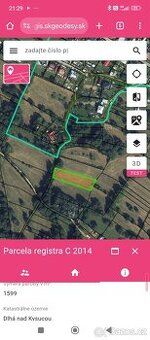 Predam pozemok zložený z dvoch parciel 890m2+515m2 = 1405m2 