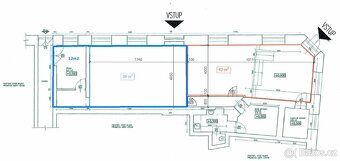 Nabízíme k podnájmu obchodní prostory o rozloze 50 m2 + záze