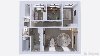 Představujeme Vám novostavbu moderního rodinného bungalovu o