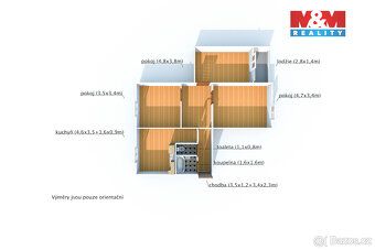 Nabízíme k pronájmu prostorný a slunný byt o dispozici 3+1 v