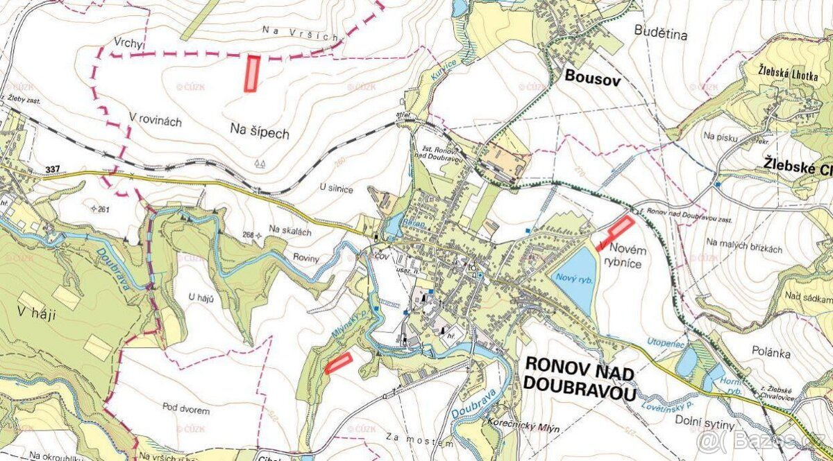 V katastrálním území Ronov nad Doubravou, okres Chrudim, nab
