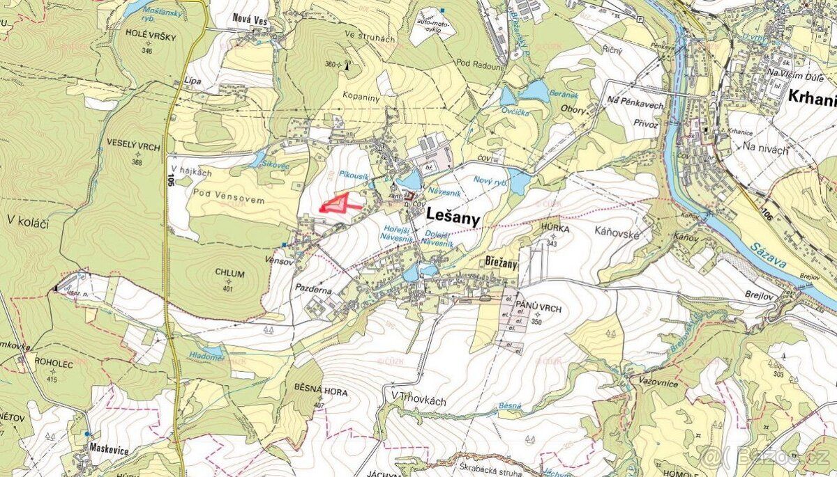 V katastrálním území Lešany nad Sázavou v okrese Benešov nab