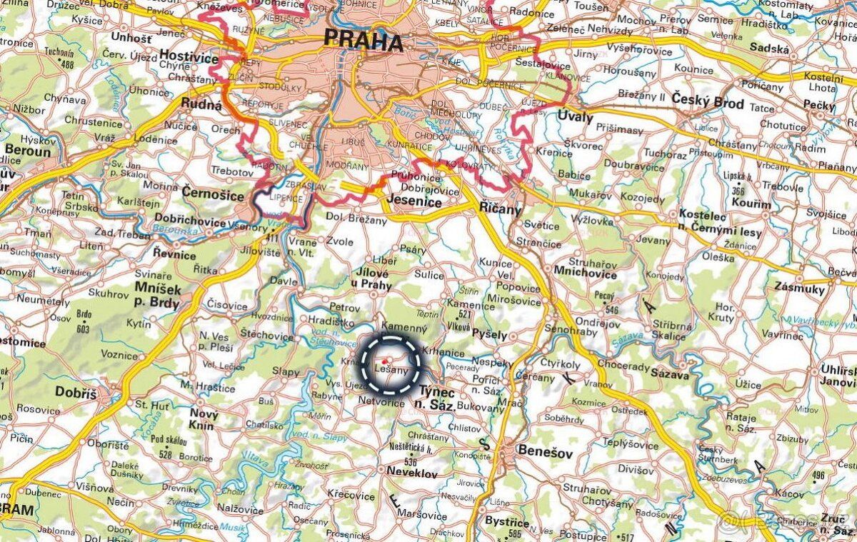 V katastrálním území Lešany nad Sázavou v okrese Benešov nab