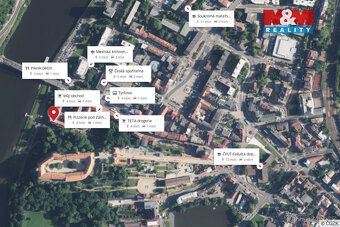Pronájem bytu 1+kk, 19 m², Děčín I – centrum, ul. Zámecká. C