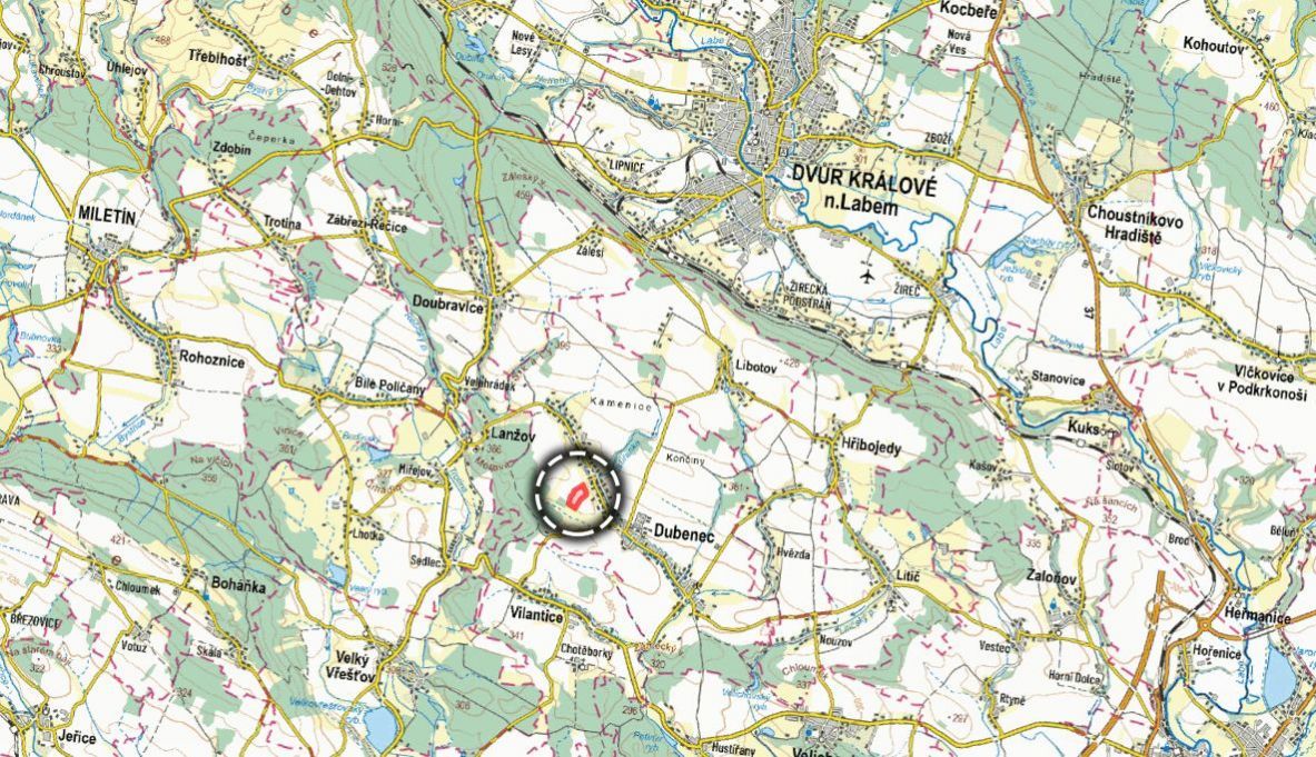 V katastrálním území Dubenec v okrese Trutnov nabízím k prod