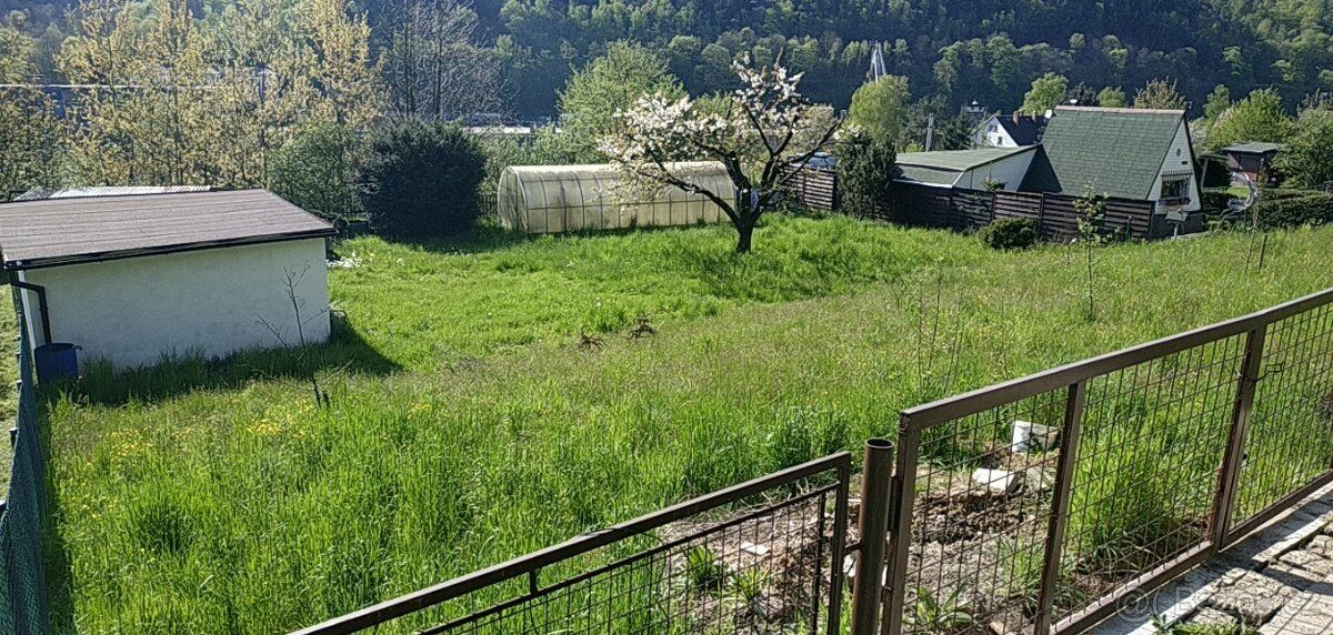 Prodám zahradu s celoročně obyvatelnou chatou v Děčíně 15.Vr