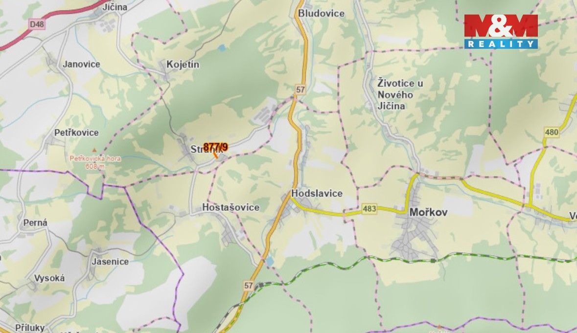 Prodej zahrady v k.ú. Straník o výměře 208 m². Pozemek je si