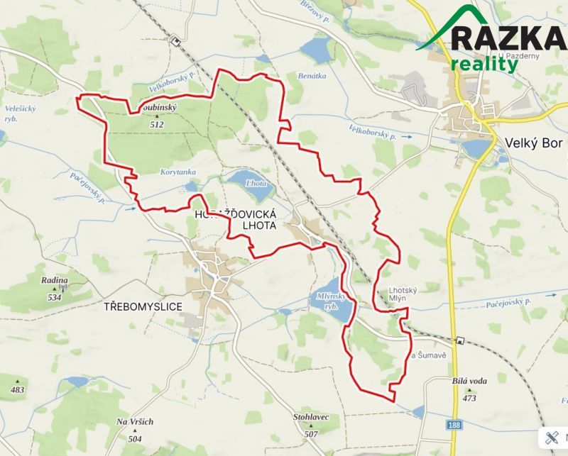 Exkluzivně nabízíme k prodeji soubor pozemků v katastru Hora