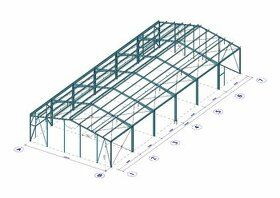 Nabídka ocelové konstrukce haly 12x24/5,5m Stavba nové konst