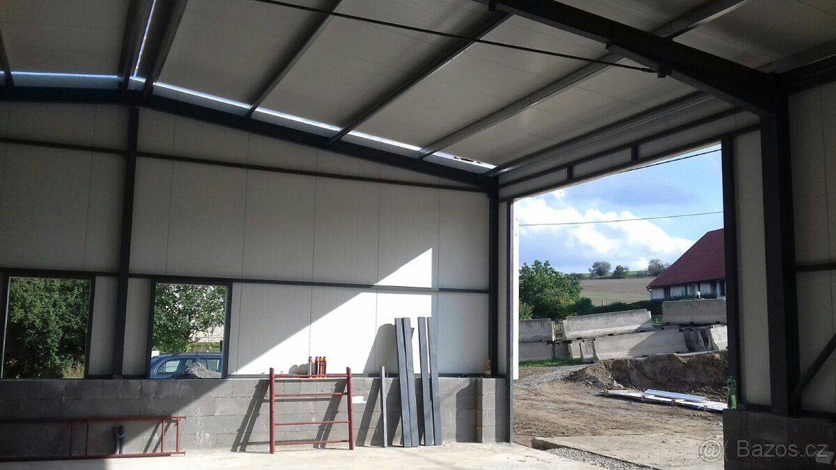 Nabídka ocelové konstrukce haly 12x24/5,5m Stavba nové konst
