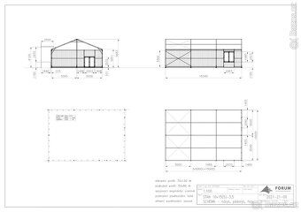 PRODÁM stanovou halu 10×15 m – plechové opláštění, dřevěná p