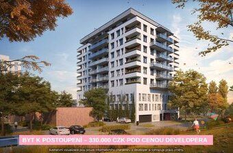 Nabízíme moderní jednotku 2+kk s podlahovou plochou 58,2 m² 