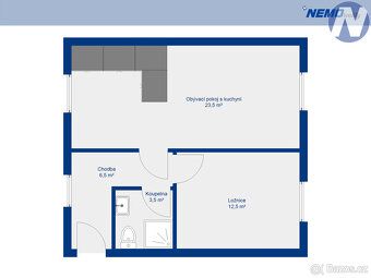 Nabízíme k prodeji kompletně vybavený apartmán o dispozici 2