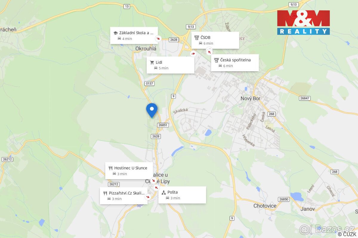 Nabízíme k prodeji atraktivní pozemek o výměře 1 435 m² v ob