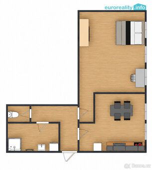 INVESTIČNÍ PŘÍLEŽITOST – Prostorný byt 1+1 (62 m²) s potenci